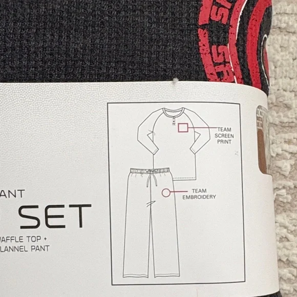 NFL SF 49ers Men's Charcoal Sleep Set - Picture 2 of 6